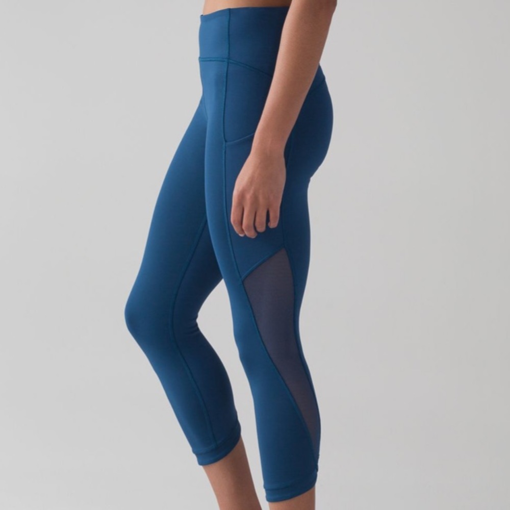 Lululemon Leggings Sole Training Crop Poseidon